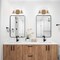 Designers Fountain Haven 16 in. 2-Light Old Satin Brass Vanity Light with Clear Rippled Glass Shades for Bathrooms D309M-2B-OSB - alternate 4